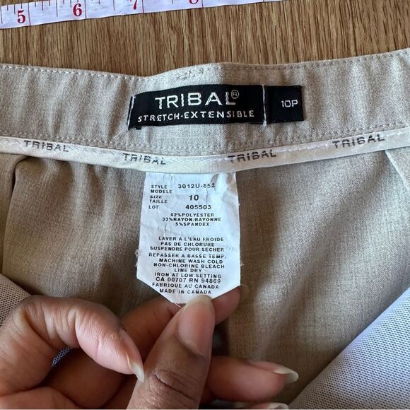 Tribal Stretch-Extensible Pant, Heather Tan Women’s Size 10 - Picture 6 of 11